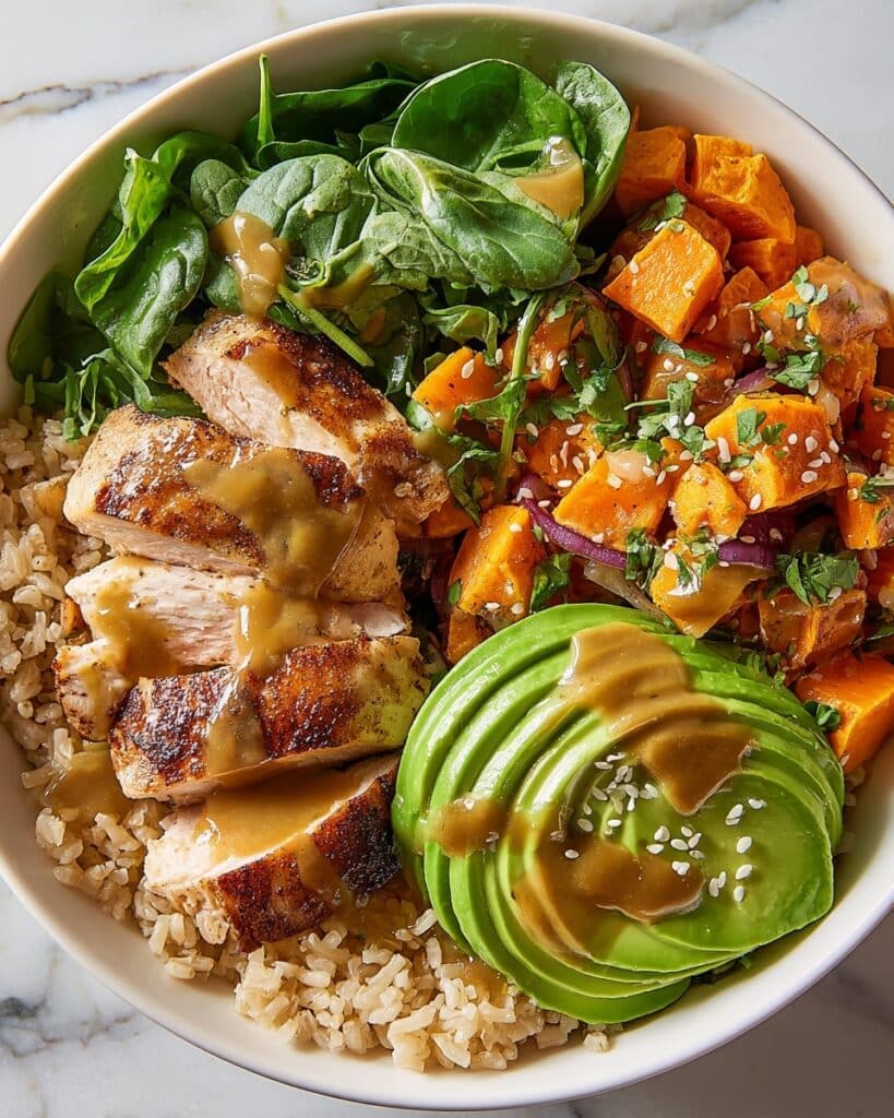 Peanut Chicken Protein Bowls Recipe