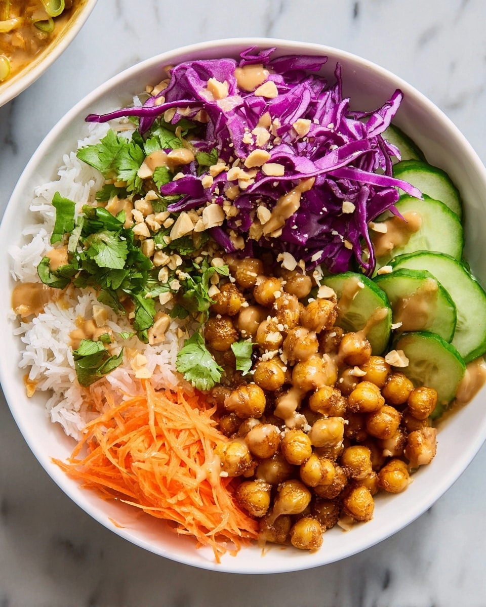 Peanut Chickpea Protein Bowls Recipe