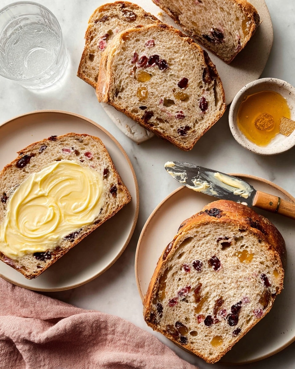 Crusty Cranberry Nut No-Knead Bread Recipe