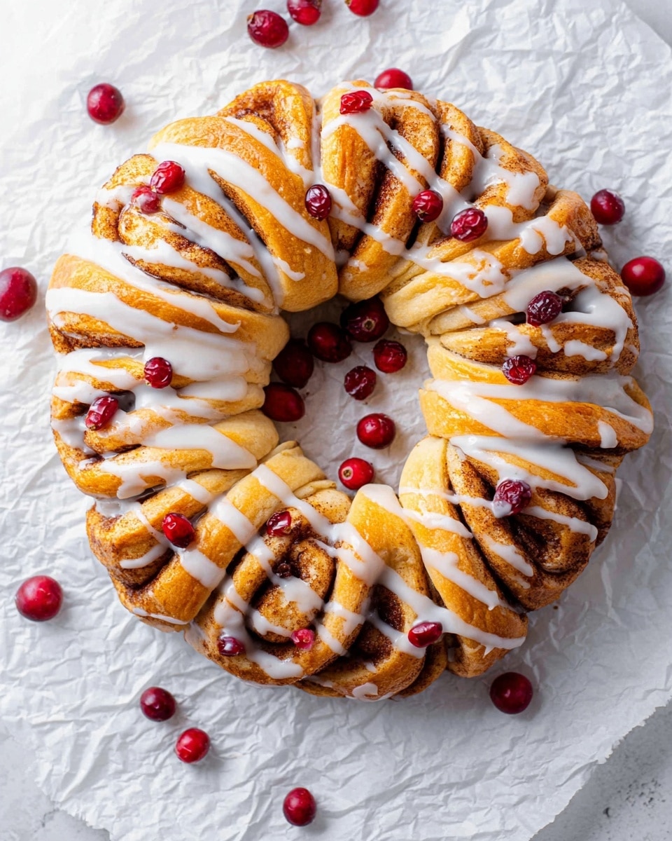 Cinnamon Roll Wreath Recipe