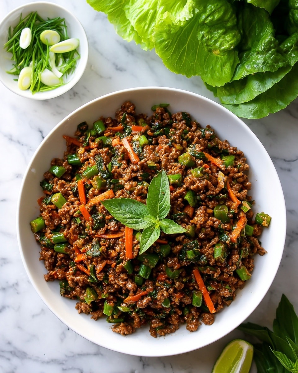 Juicy Thai Beef Lettuce Cups Recipe