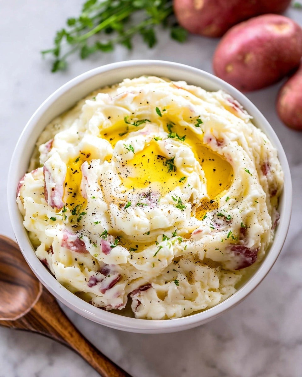 Steakhouse Style Garlic Mashed Potatoes Recipe
