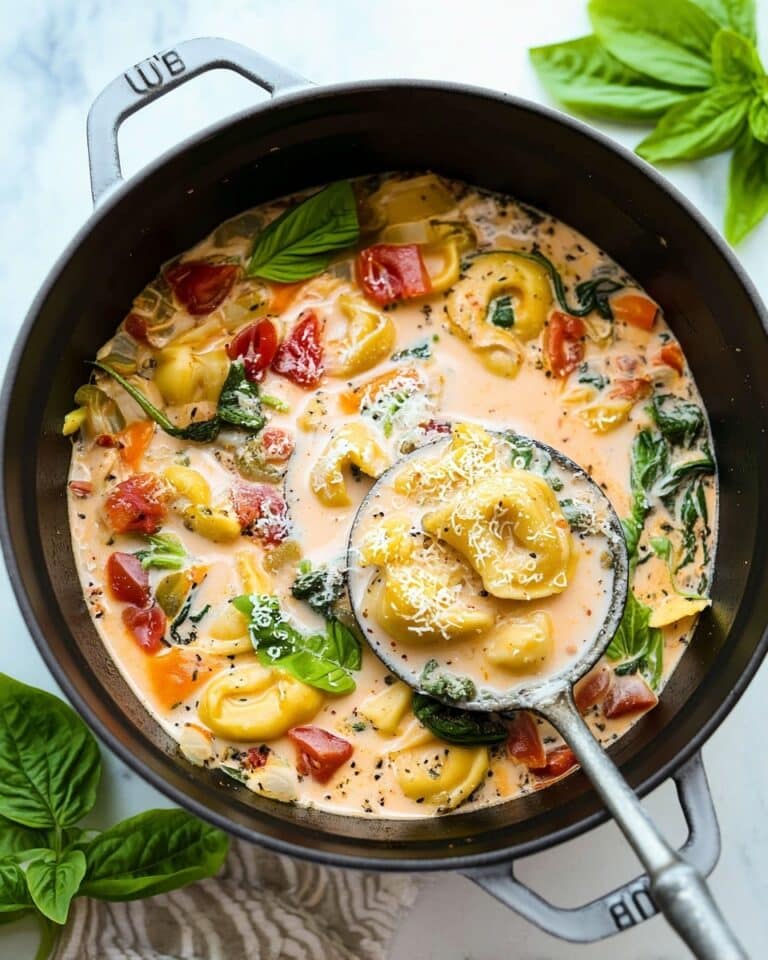 Creamy Vegetable Tortellini Soup Recipe