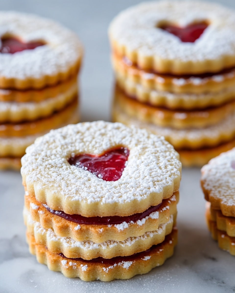 Linzer Cookies with Raspberry Jam and Almond Flour Recipe