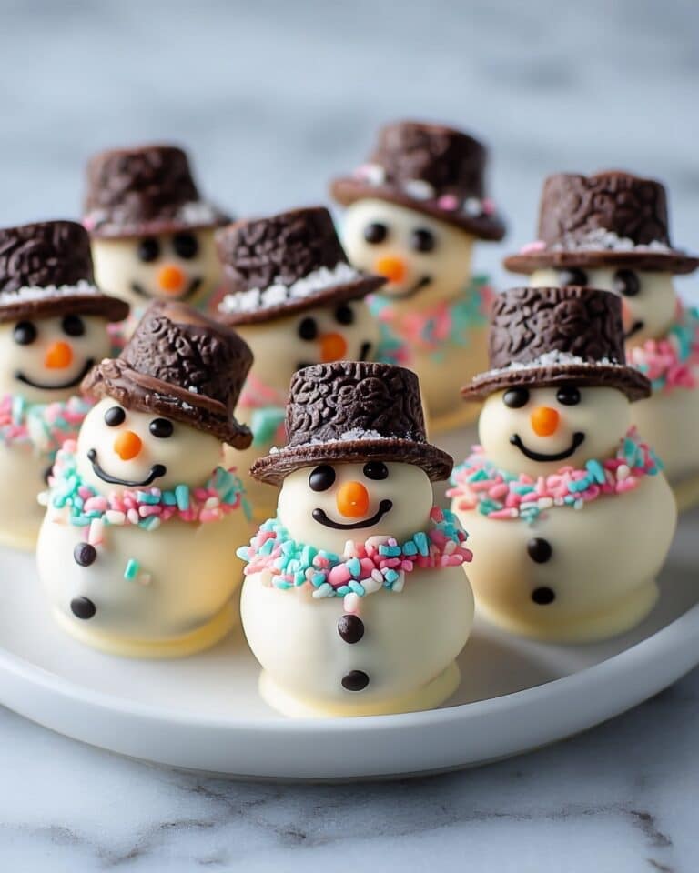 Melted Snowman Oreo Balls Recipe