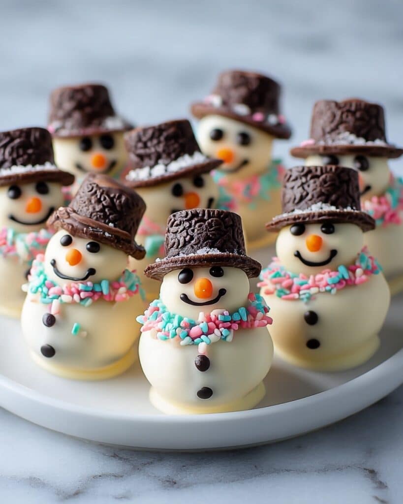 Melted Snowman Oreo Balls Recipe