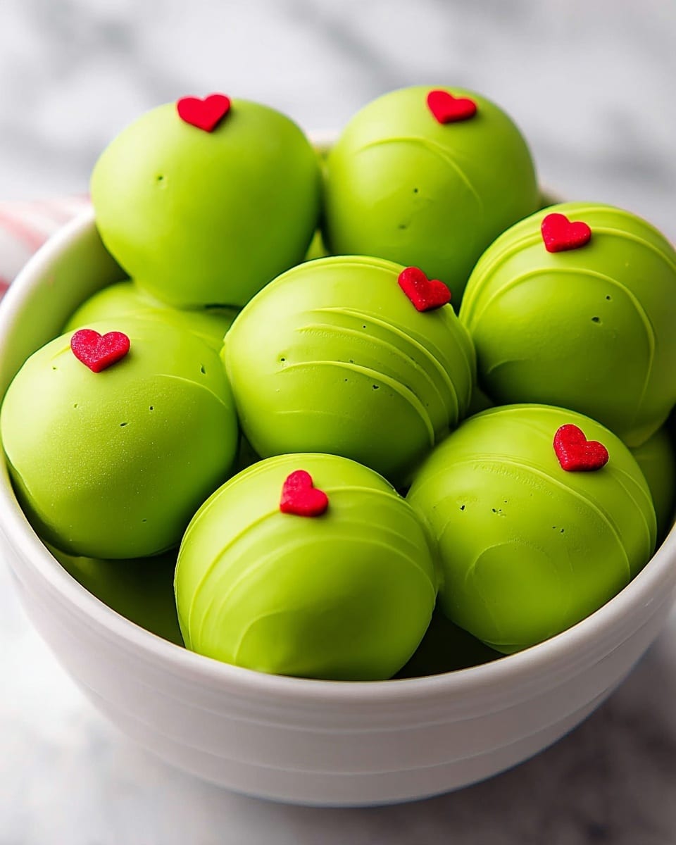 Grinch Christmas Truffles Recipe
