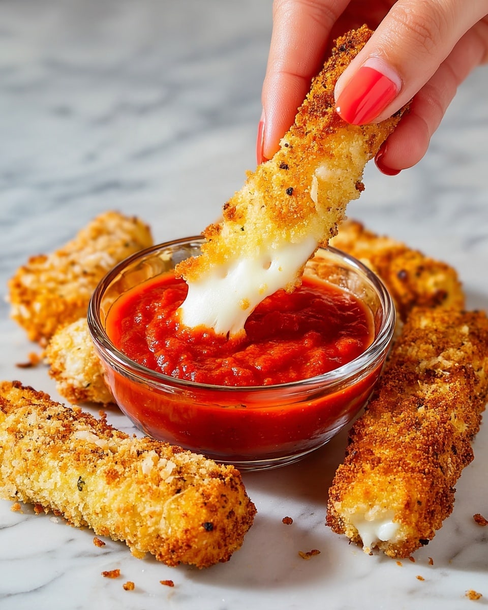Air Fryer Mozzarella Sticks Recipe