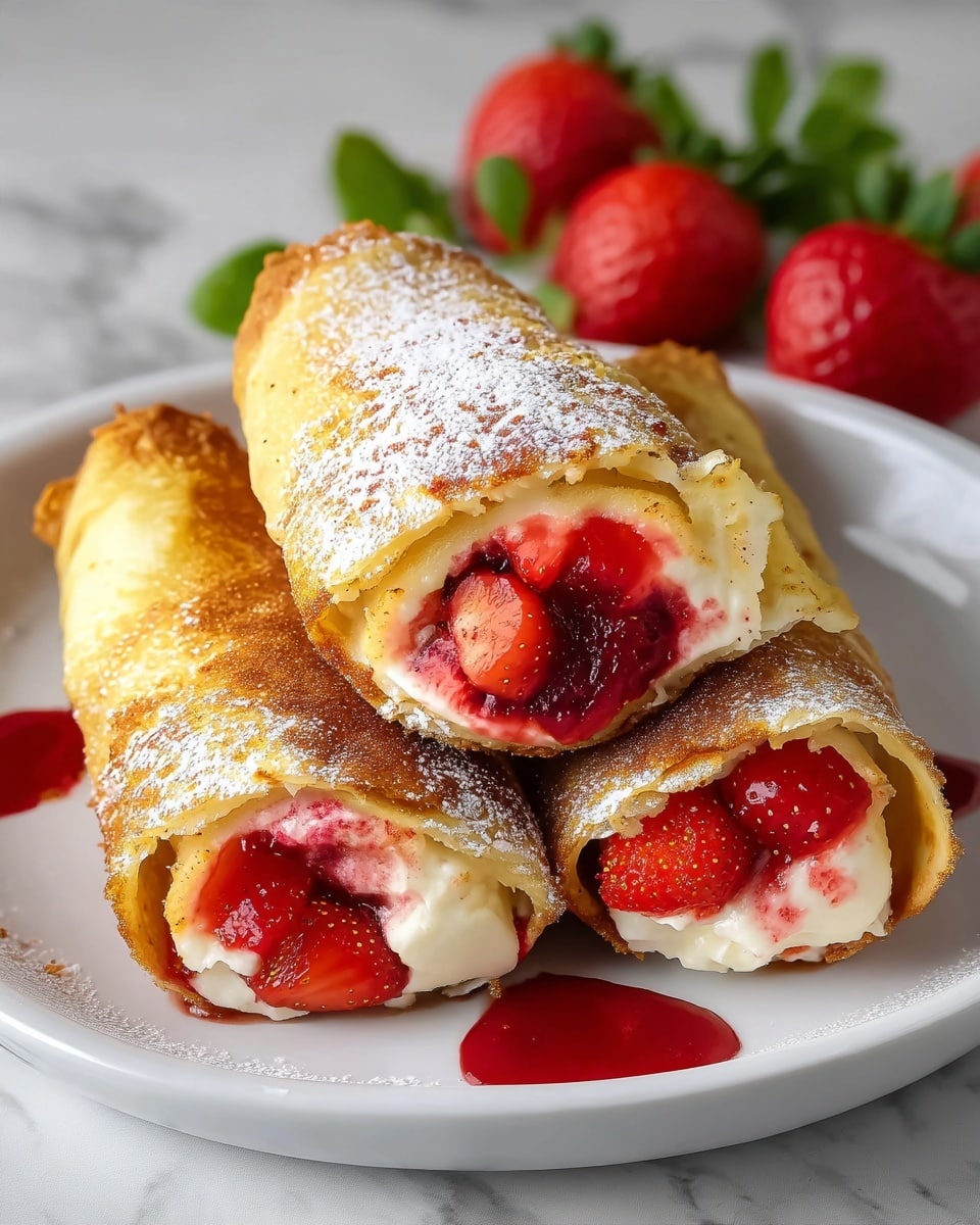 Strawberry Cheesecake Chimichangas Recipe