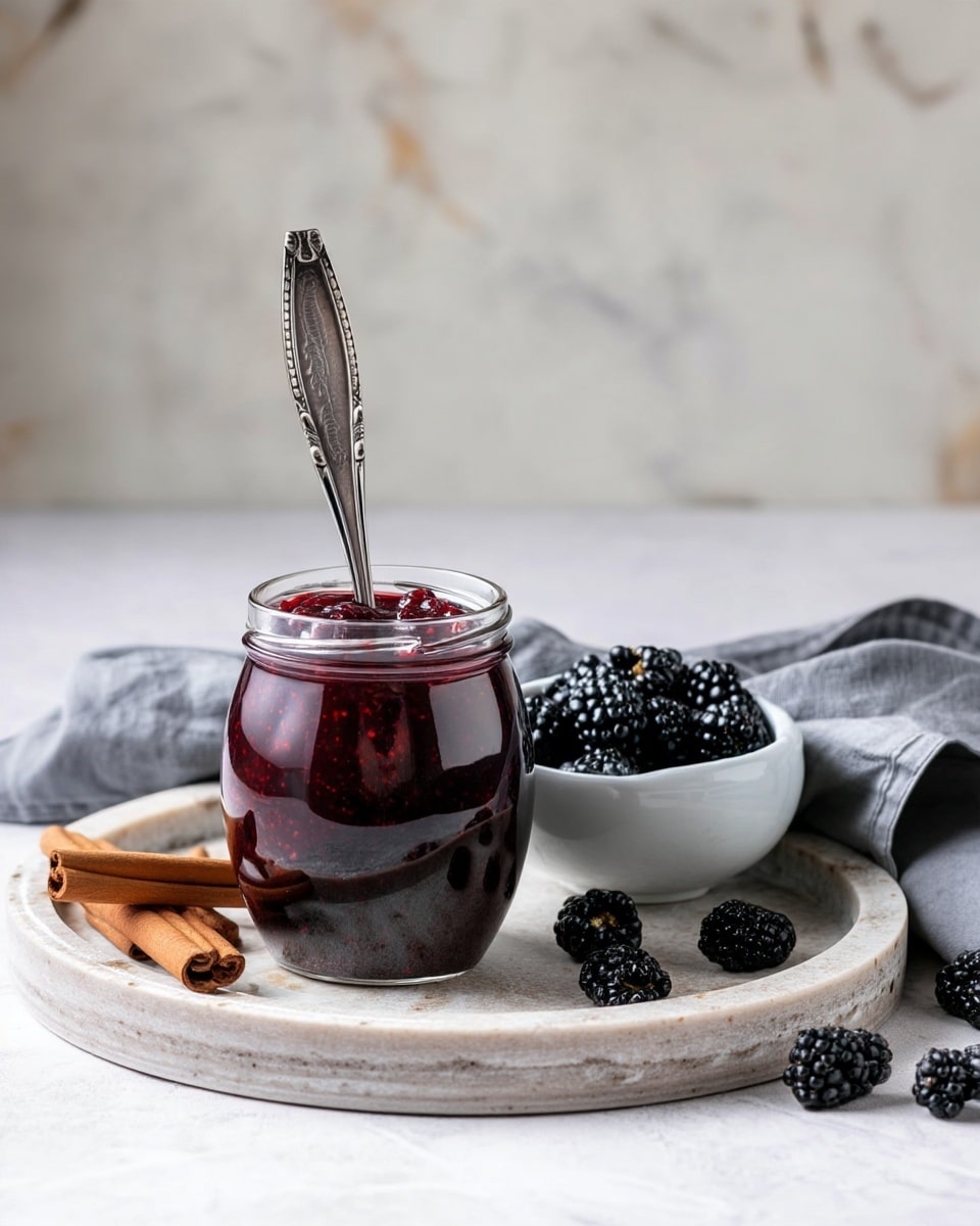Homemade Blackberry Jam with Cinnamon and Nutmeg Recipe