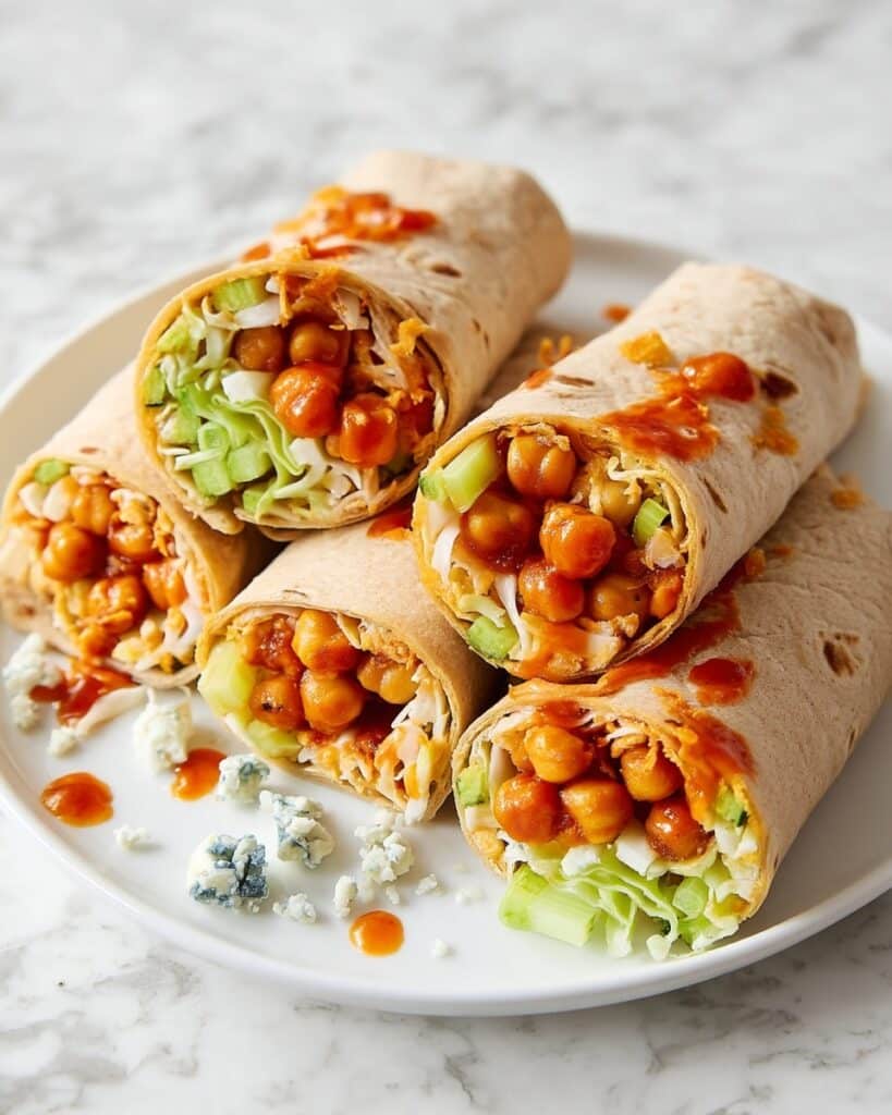 Buffalo Ranch Chickpea Wraps Recipe