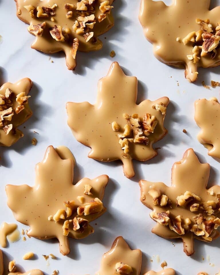 Glazed Maple Leaf Cookies Recipe