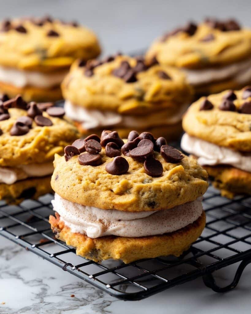 Pumpkin Chocolate Chip Sandwich Cookies Recipe