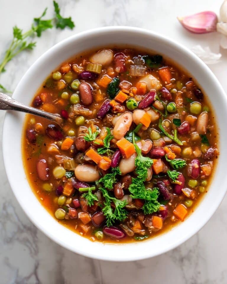 15-Bean Soup with Vegetables and Spices Recipe