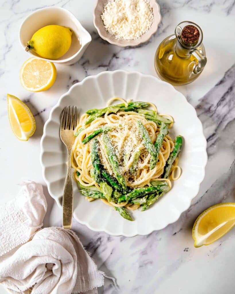 Asparagus Pasta with Lemon and Parmesan Recipe