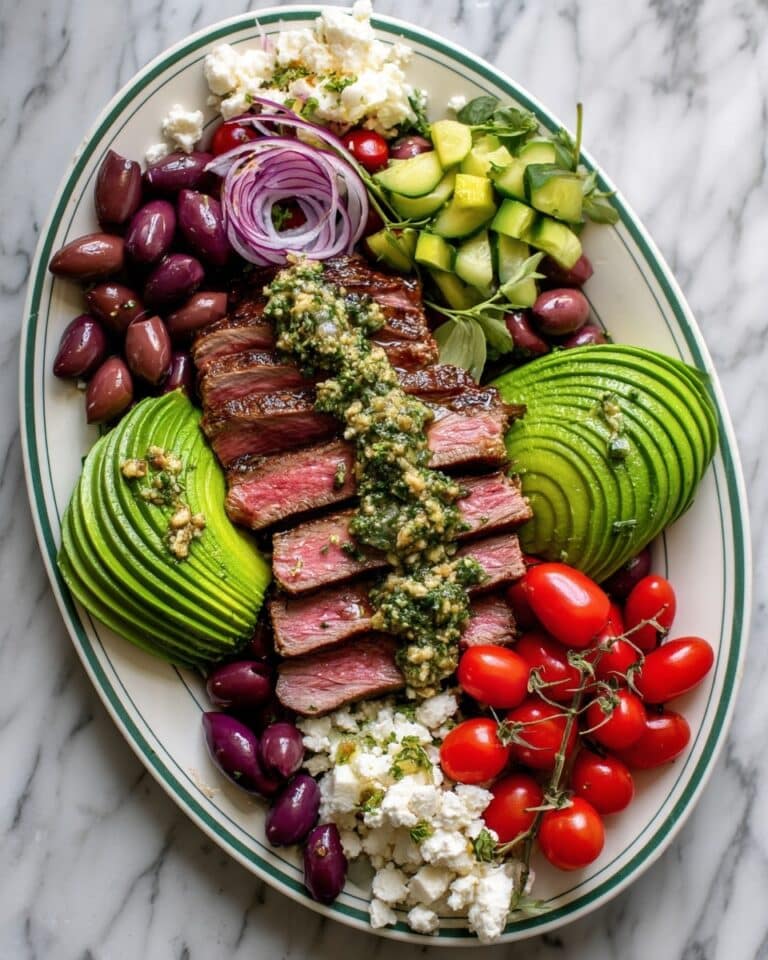 Greek Steak Salad with Tarragon Dressing Recipe