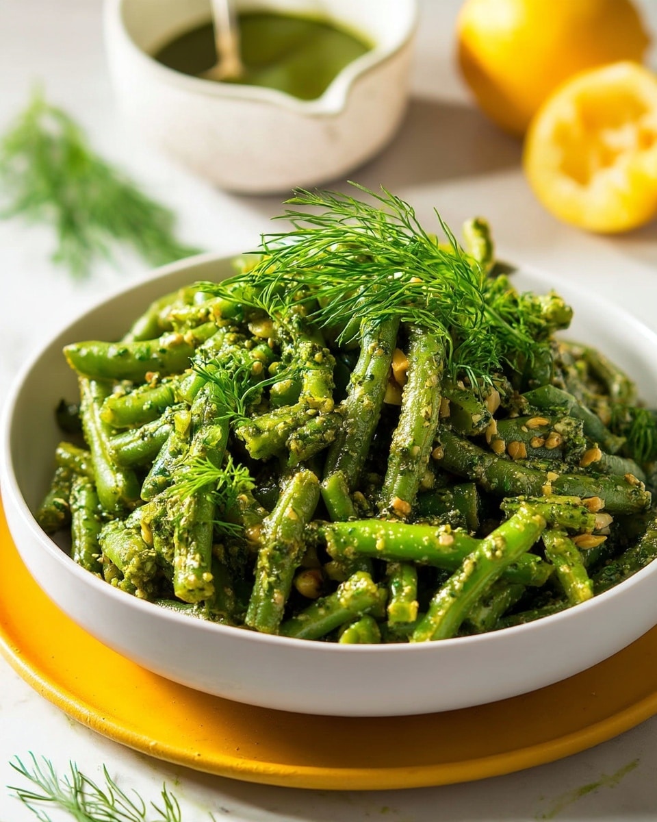 Herb Pesto Green Bean Salad Recipe